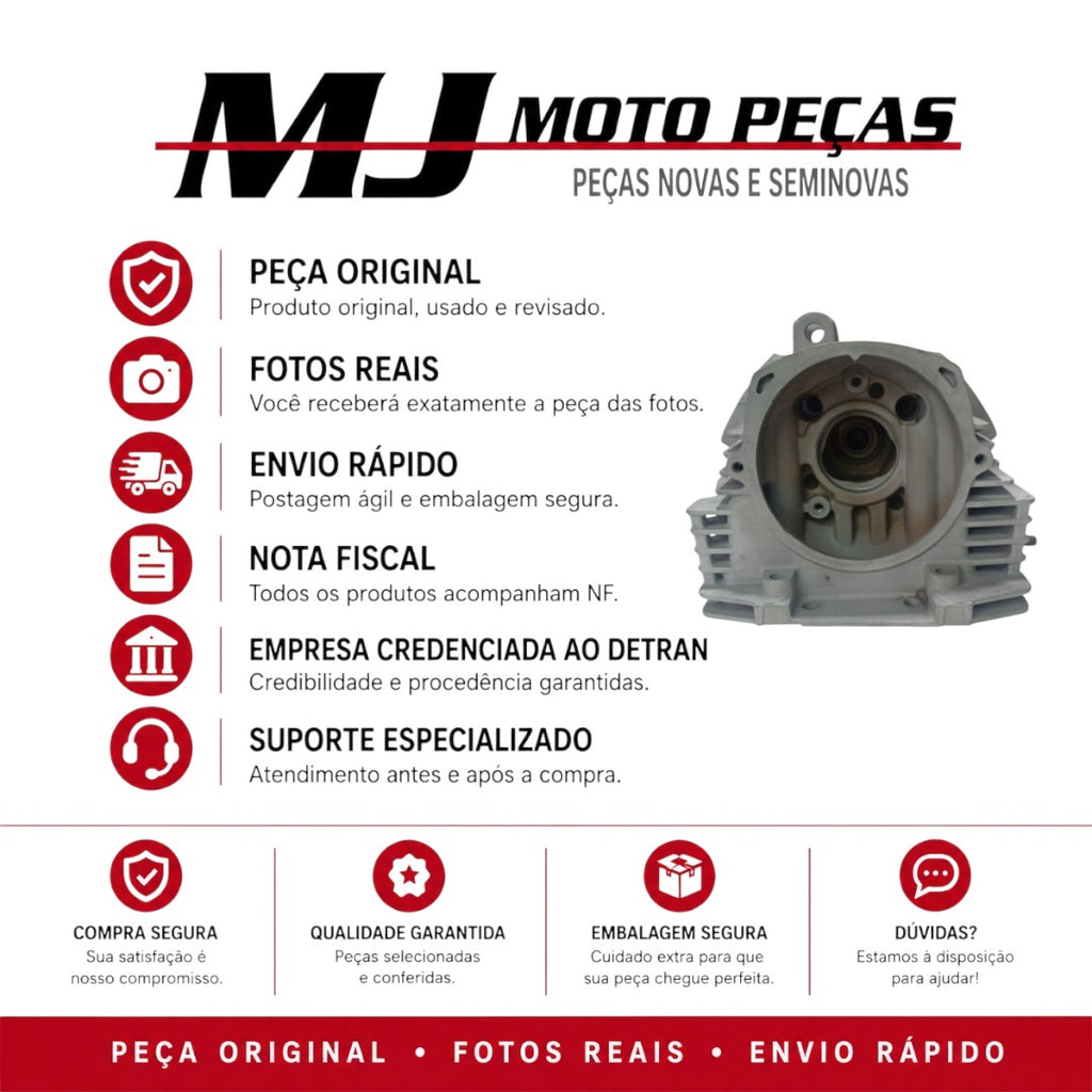'Cabeçote Com Válvula Com Catalisador Yamaha Fazer 250 2005 A 2015 Original' | MJ Moto Peças