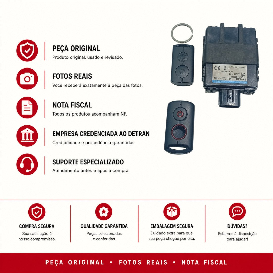 Chave Presença Controle Remoto Yamaha X-Max 2020 2021 2022 2023 2024 2025 2026 Original