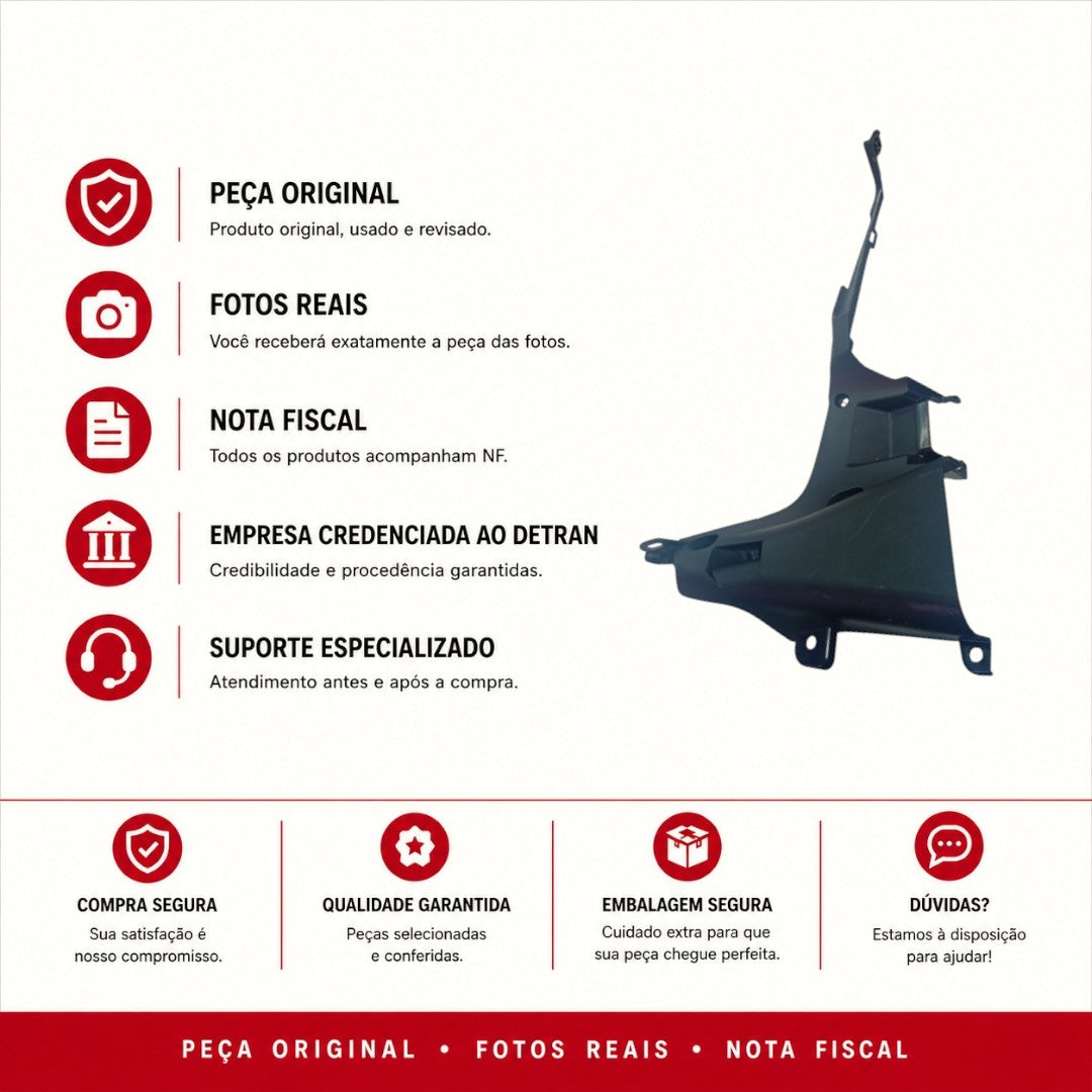 Carenagem Acabamento Lado Esquerdo Honda Cb 500X 2023 2024 Original