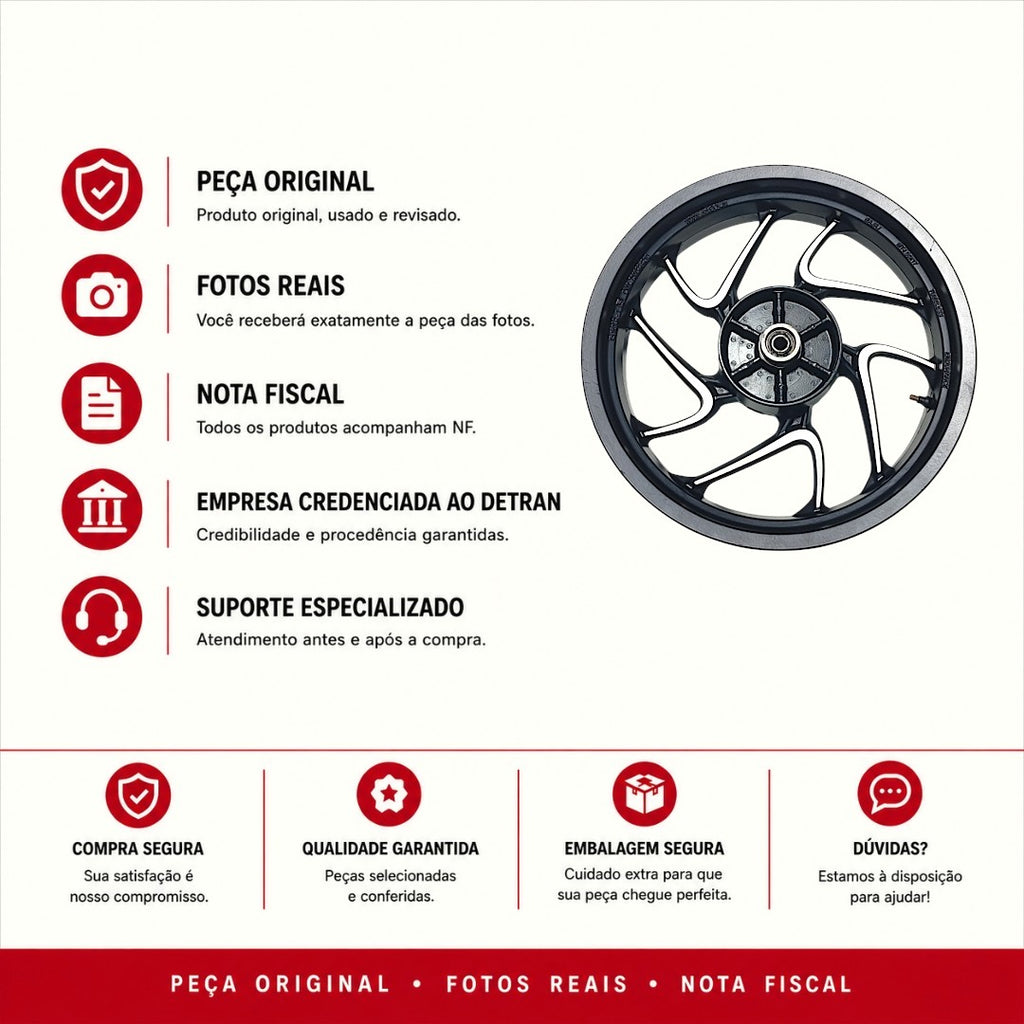 Roda Traseira Bajaj Dominar 400 Original
