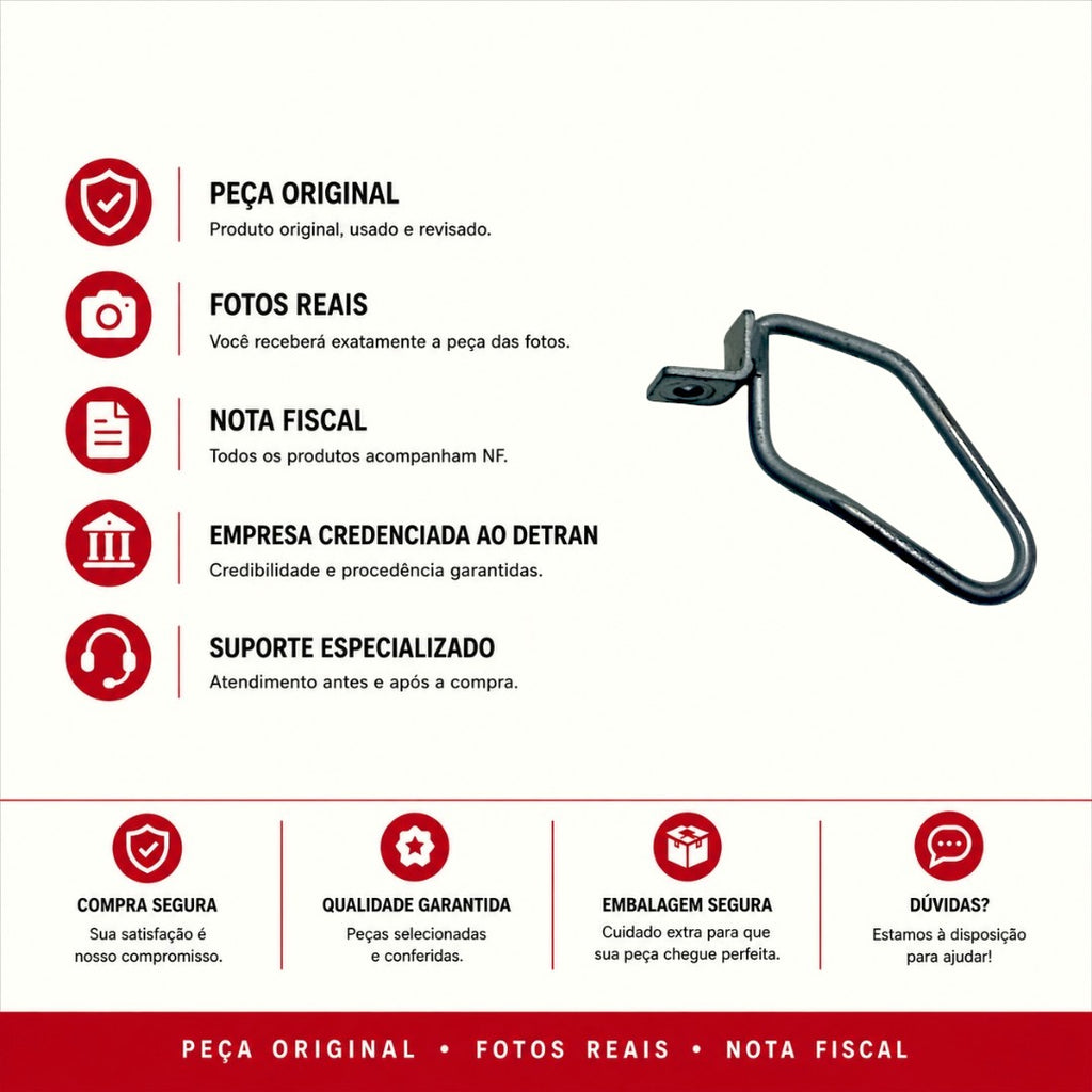 Suporte Apoio Motor Protetor Pe Honda Titan 150 Original