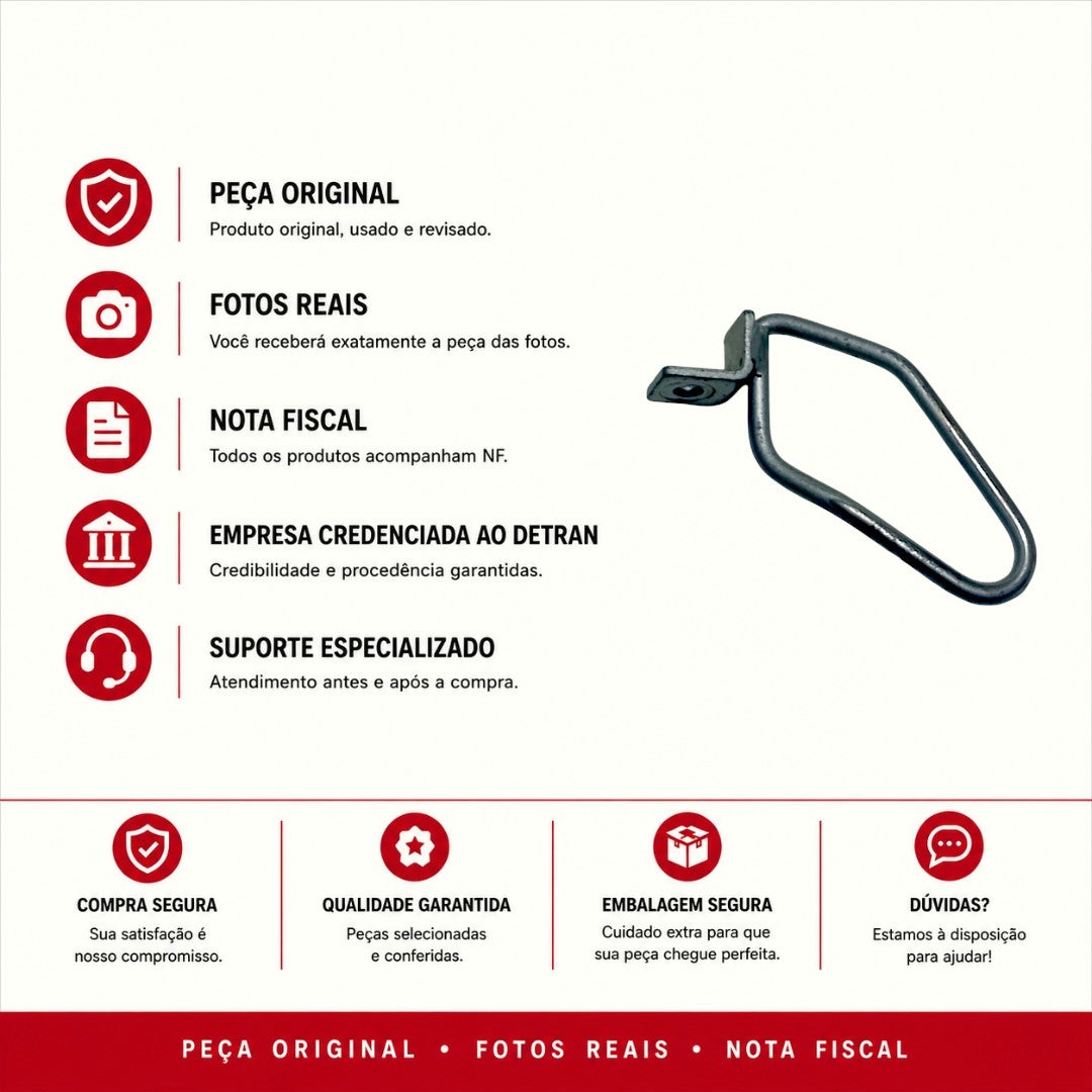 Suporte Apoio Motor Protetor Pe Honda Titan 150 Original