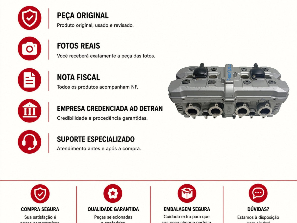 Cabeçote Completo Suzuki Bandit 1250 2009 2010 2011 2012 2013 2014 2015 Original