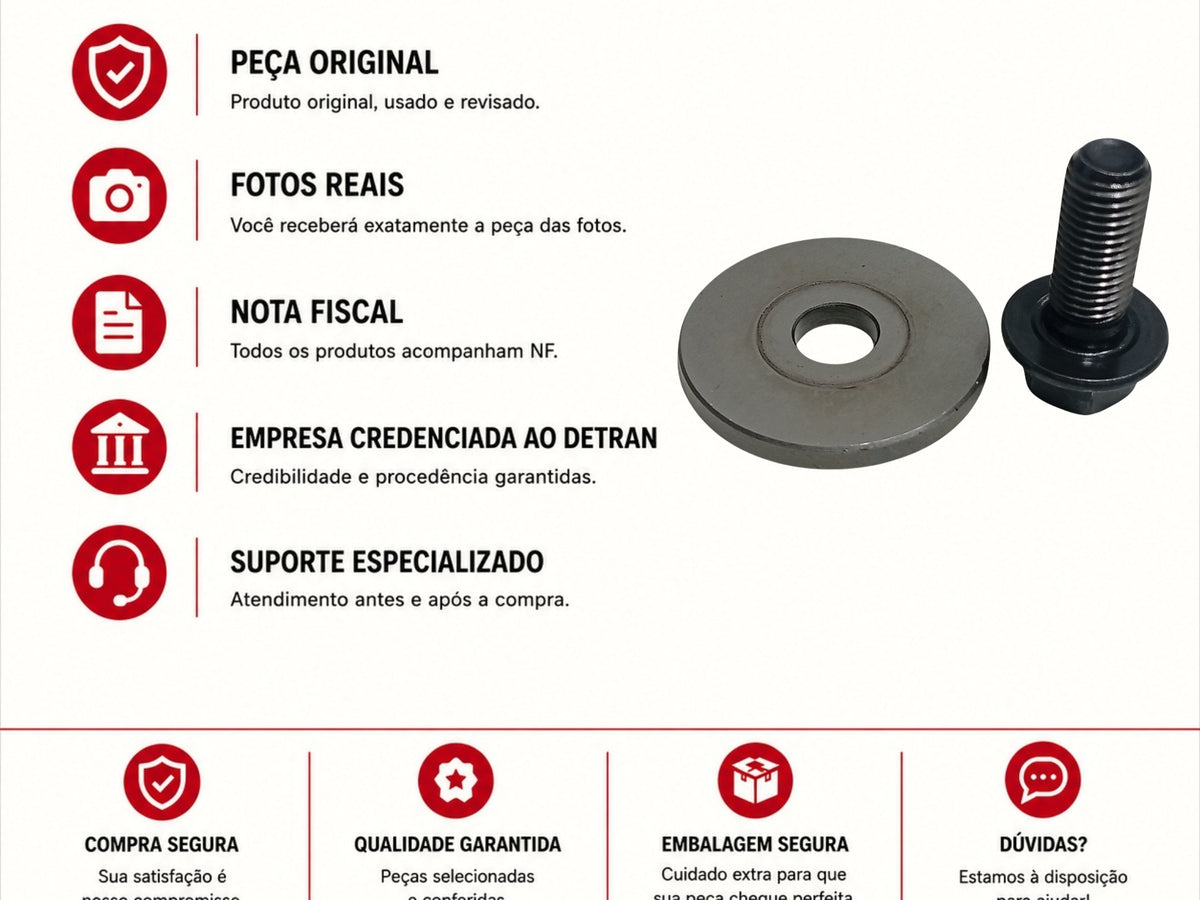 Parafuso Engrenagem Carcaça Embreagem Honda CB 500X 2022 2023 2024 Original