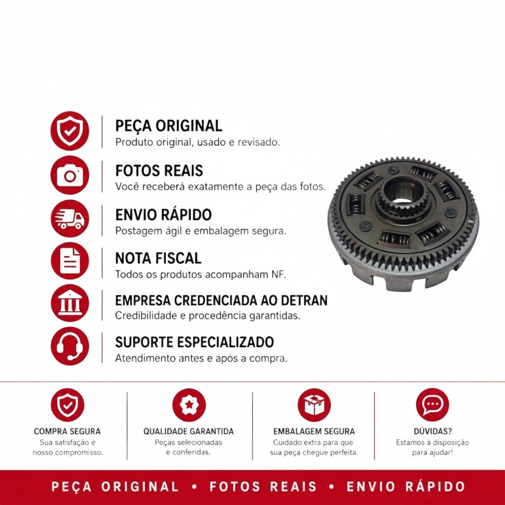 Carcaça Embreagem Kawasaki Ninja 250 2009 2010 2011 2012 Original