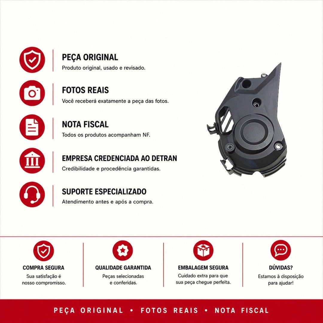 Acabamento Tampa Cvt Honda PCX 150 2019 2020 2021 2022 Original