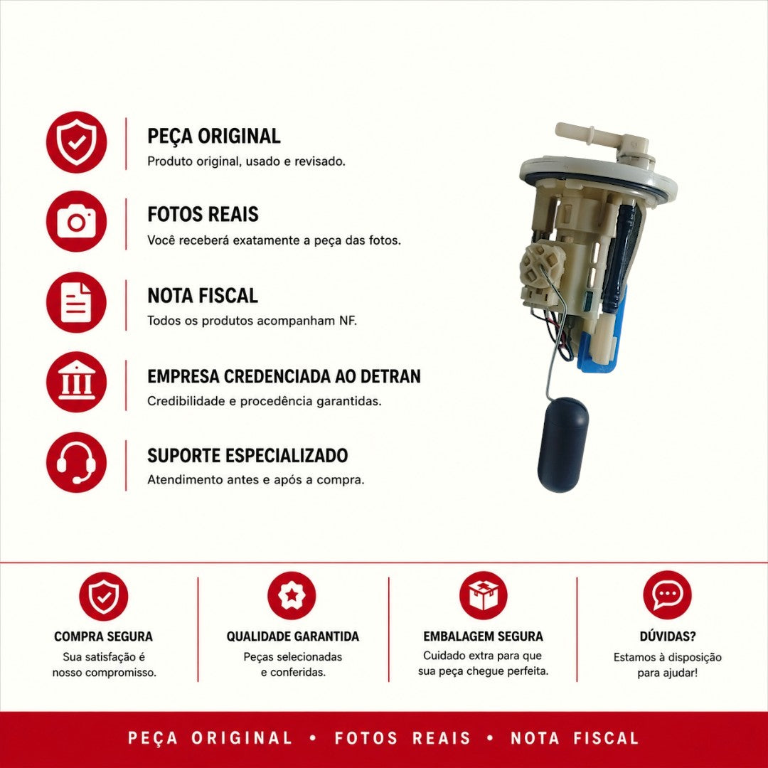 Sensor Nível Combustível Yamaha MT-03 2021 2022 2023 2024 2025 Original